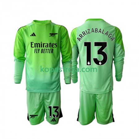 Billiga Fotbollströjor Arsenal Kepa Arrizabalaga 13 Målvakt Barn Borta tröja 2025/26 Långärmad